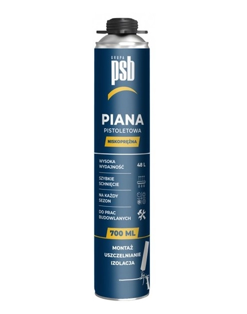 Zdjęcie: Piana pistoletowa wielosezonowa 700 ml PSB