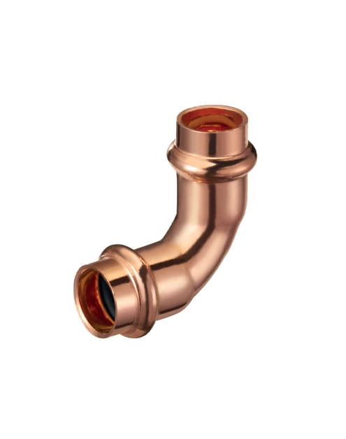 Zdjęcie: Łuk 90 stopni zaciskany do wody 15x15 profil V CALIDO