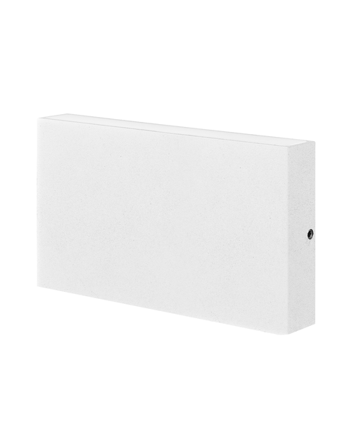 Zdjęcie: Kinkiet aluminiowy Chicago prostokat pojedynczy biały POLUX