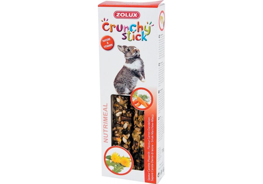 Zdjęcie: Kolba Crunchy Stick dla królika marchew, mlecz 115 g ZOLUX
