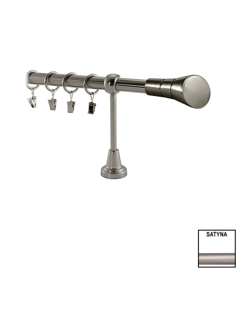 Zdjęcie: Karnisz podwójny Valentina fi 19 mm - 240 cm piazza satyna KARWEL