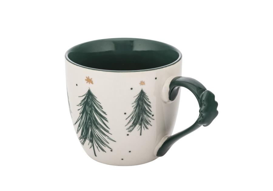 Zdjęcie: Kubek choinka zielona 460 ml z dekoracją na uchu ALTOM DESIGN