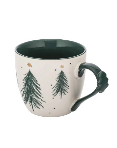 Zdjęcie: Kubek choinka zielona 460 ml z dekoracją na uchu ALTOM DESIGN