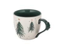 Zdjęcie: Kubek choinka zielona 460 ml z dekoracją na uchu ALTOM DESIGN