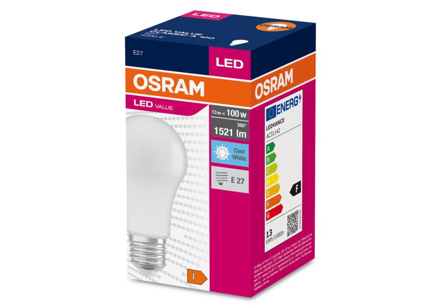 Zdjęcie: Lampa LED Value Classic A 100 FR 13 W 4000 K E27 OSRAM