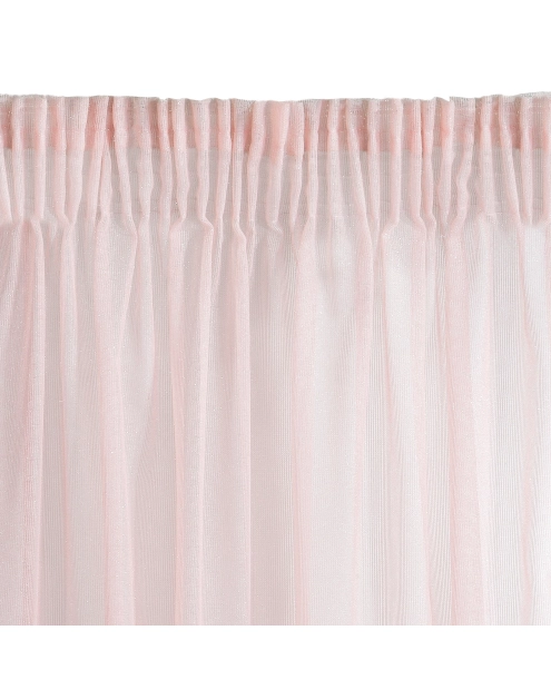Zdjęcie: Firana Raja różowa 140x270 cm EUROFIRANY