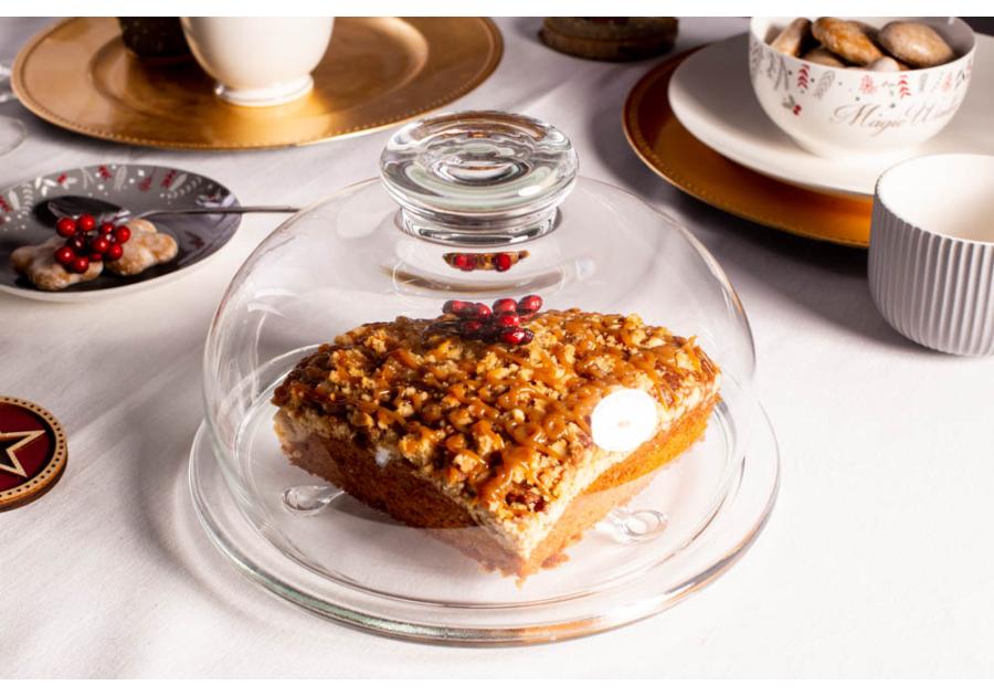 Zdjęcie: Pojemnik na ser ze szklanym spodem średnica 22 cm EDWANEX