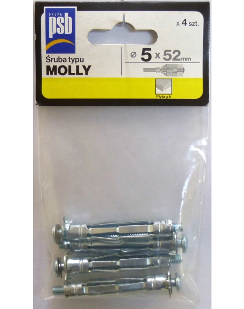 Zdjęcie: Śruba Molly 5x52 mm worek 4 szt. SILA