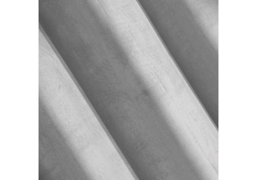 Zdjęcie: Zasłona Shandy 140x250 cm srebrna na przelotkach EUROFIRANY