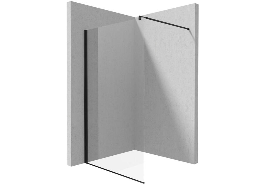 Zdjęcie: Ścianka prysznicowa walk-in systemu Kerria Plus 120 cm Kerria Plus nero DEANTE