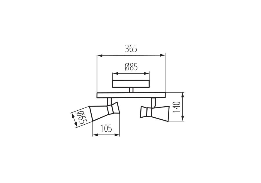 Zdjęcie: Oprawa oświetleniowa 2x max 35 W Mileno EL-2I ASR-AN KANLUX