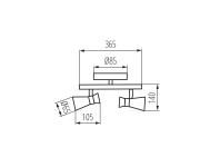 Zdjęcie: Oprawa oświetleniowa 2x max 35 W Mileno EL-2I ASR-AN KANLUX