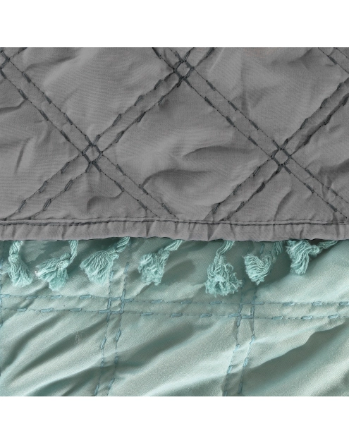 Zdjęcie: Narzuta Lelly 220x240 cm mietowo-stalowa EUROFIRANY