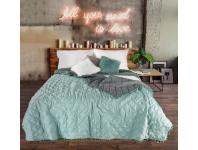 Zdjęcie: Narzuta Lelly 220x240 cm mietowo-stalowa EUROFIRANY