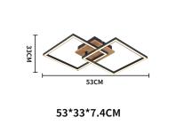 Zdjęcie: Plafon Alma 2K Wood LED ADRILUX