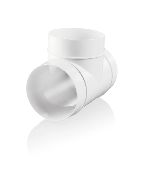 Zdjęcie: Trójnik okrągły 100 mm biały VENTIKA