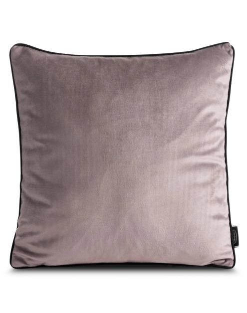 Zdjęcie: Poszewka dekoracyjna Madie z miękkiego welwetu wykończona lamówką, pudrowy róż EUROFIRANY