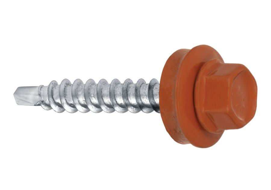 Zdjęcie: Wkręty do blachy farmery 4,8x55 mm ceglane WKRĘT-MET