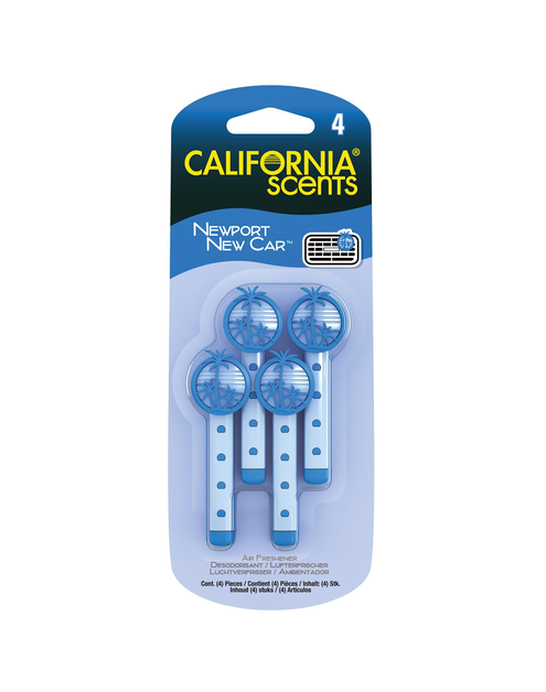 Zdjęcie: Vent Sticks do nawiewu w samochodzie Newport NewCar 4 szt. CALIFORNIA SCENTS