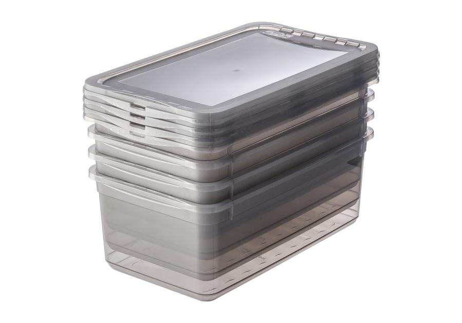 Zdjęcie: Zestaw pojemników clearbox Bea 4x5,5 L crystal grey KEEEPER