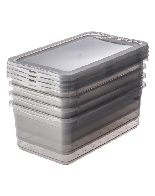 Zdjęcie: Zestaw pojemników clearbox Bea 4x5,5 L crystal grey KEEEPER