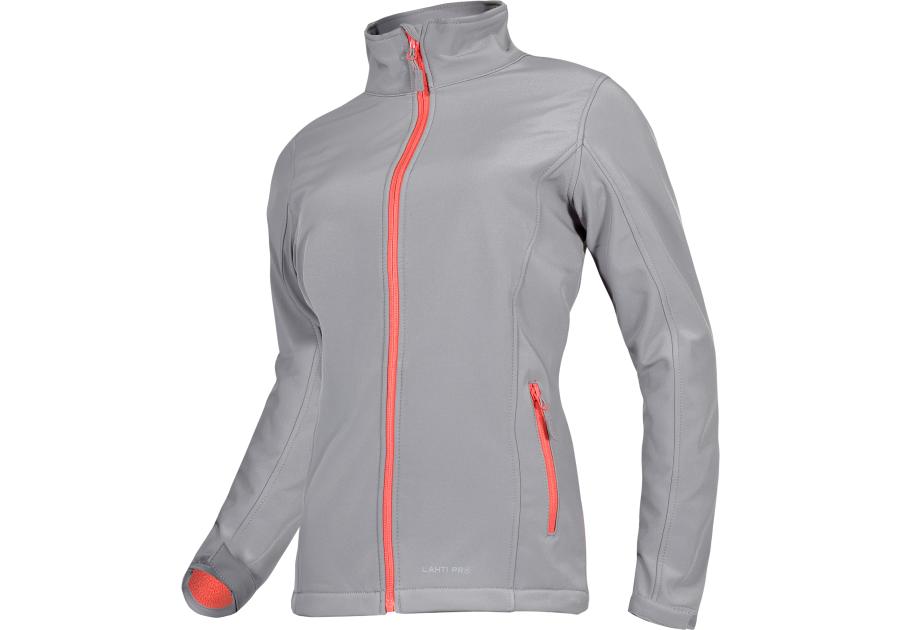 Zdjęcie: Kurtka softshell szaro-pomarańczowa, damska, XL, CE, LAHTI PRO