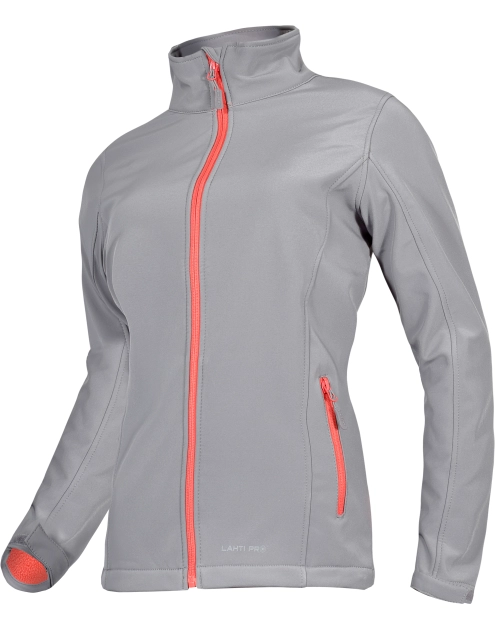 Zdjęcie: Kurtka softshell szaro-pomarańczowa, damska, XL, CE, LAHTI PRO