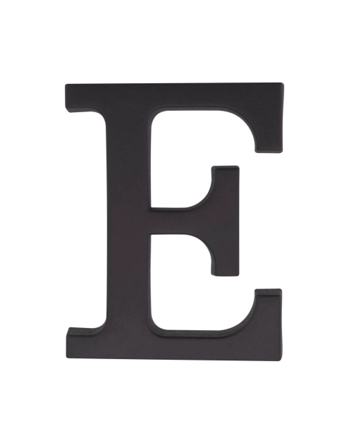 Zdjęcie: Litera "E" plastikowa czarna 90 mm METRO