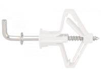 Zdjęcie: Kołek tworzywowy z hakiem prostym GK 8 mm 100 szt. RAWLPLUG