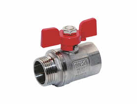 Zawór kulowy wodny z dławikiem 3/4 W-Z z motylkiem TYCNER