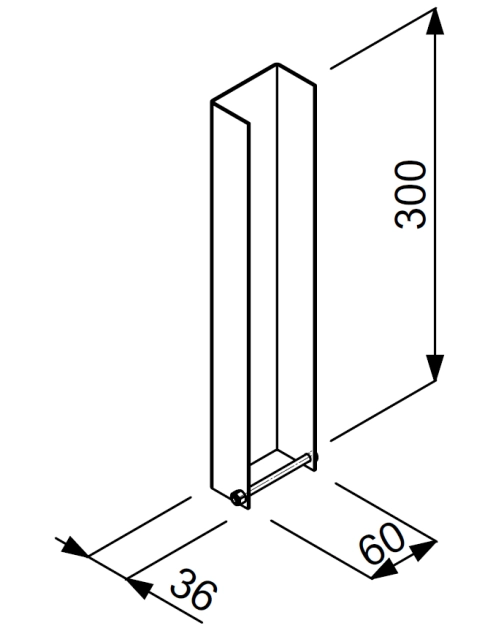Zdjęcie: Łącznik stalowy do podmurówki ogrodzenia W LDNP30 STA RAL 9005 JONIEC