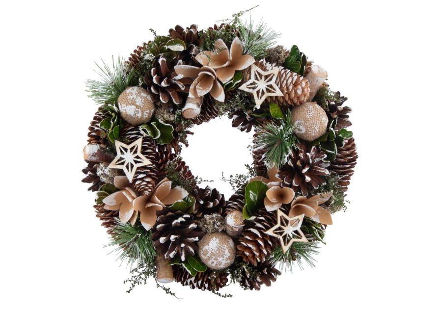 Zdjęcie: Wianek zimowy ze złotymi dodatkami ALTOMDESIGN