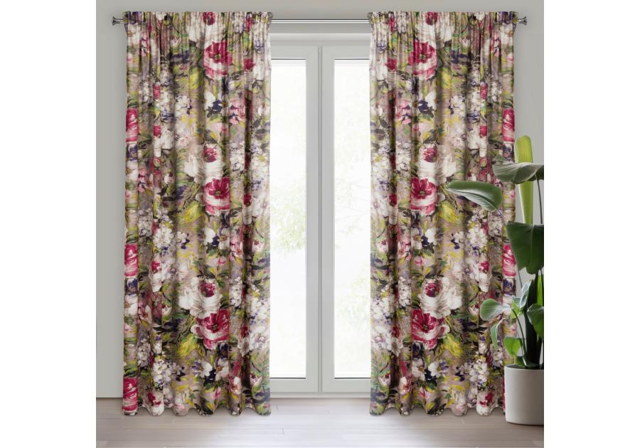 Zdjęcie: Zasłona gotowa Amelie na taśmie 140x270 cm beżowy EUROFIRANY