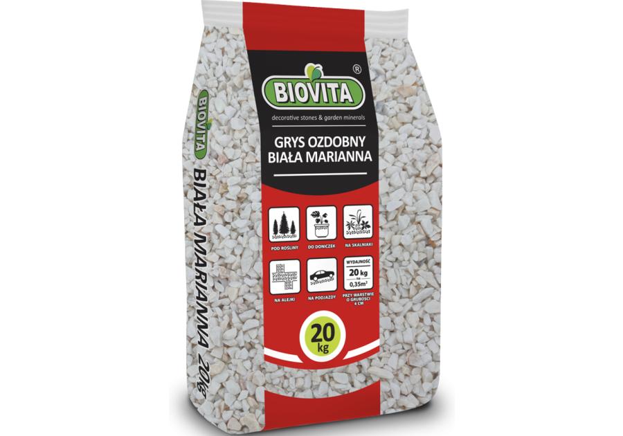 Zdjęcie: Grys Biała Marianna 8-16mm 20 Kg BIOVITA