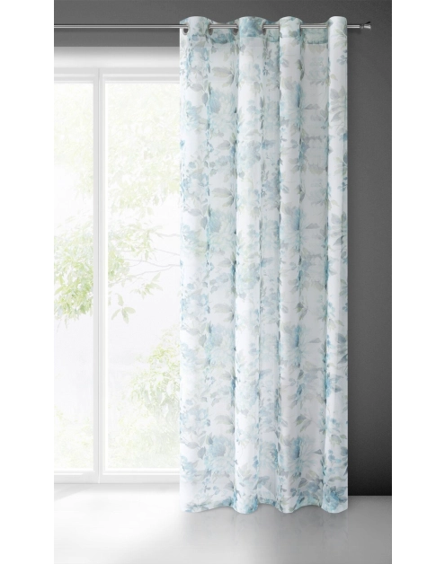 Zdjęcie: Zasłona gotowa Lorein 140x250 cm niebieski EUROFIRANY