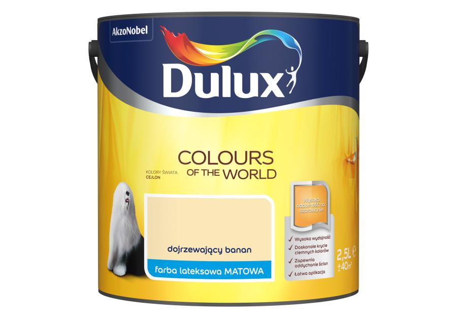 Zdjęcie: Farba do wnętrz Kolory Świata 2,5 L dojrzewający banan DULUX