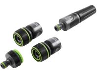 Zdjęcie: Zestaw 4-elementowy z dyszą zraszającą 3/4" EXP STALCO GARDEN