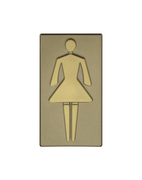 Zdjęcie: Oznaczenie Inv WC oliwka dziewczynka DOMINO