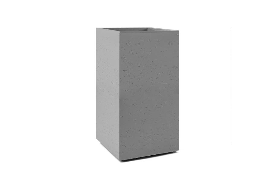 Zdjęcie: Kwietnik Karo 300x300x600 mm beton recycled, szary LAMELA