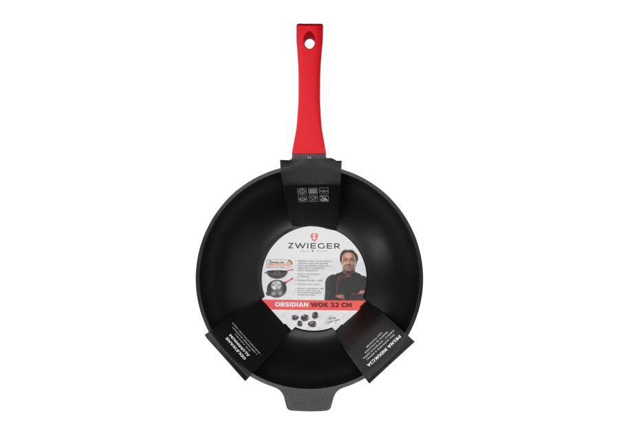 Zdjęcie: Patelnia WOK Obsidian 32 cm ZWIEGER