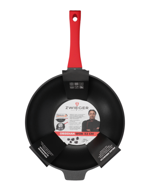 Zdjęcie: Patelnia WOK Obsidian 32 cm ZWIEGER