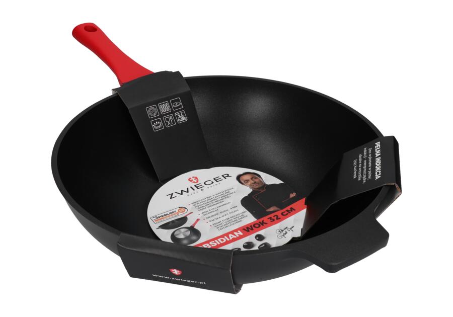 Zdjęcie: Patelnia WOK Obsidian 32 cm ZWIEGER