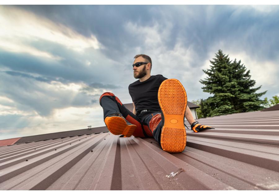 Zdjęcie: Spodnie robocze dekarskie męskie do pasa stretch 240 g/m2 L40549 LAHTI PRO