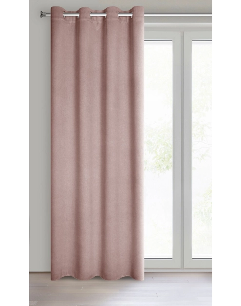 Zdjęcie: Zasłona gotowa Carlo 135 x 250 cm pudrowy róż EUROFIRANY