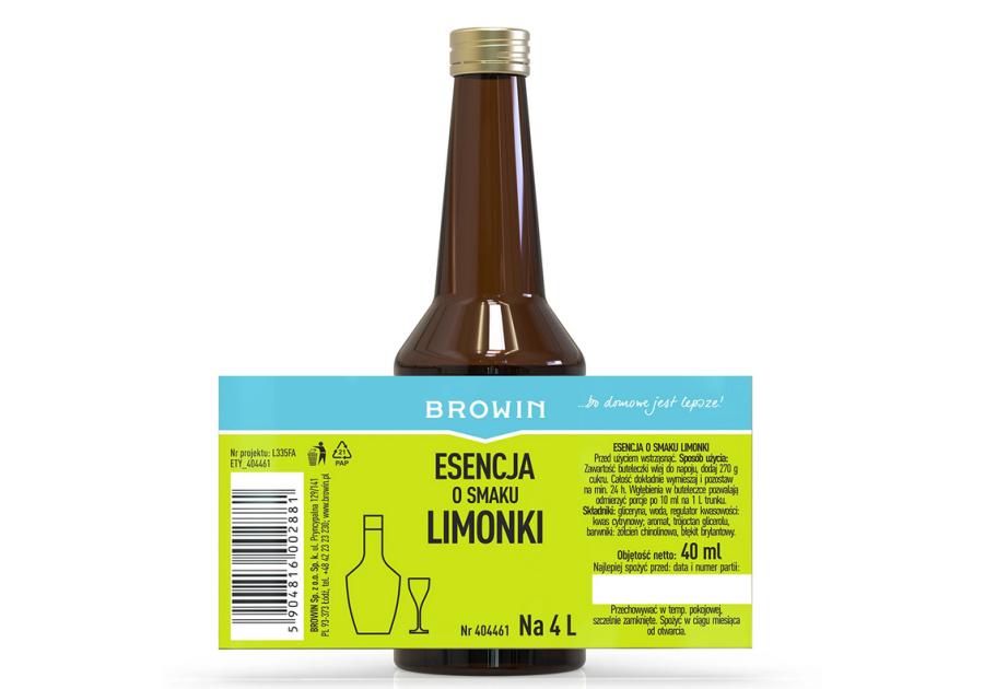 Zdjęcie: Esencja smakowa - Limonka 40 ml 404461 BROWIN