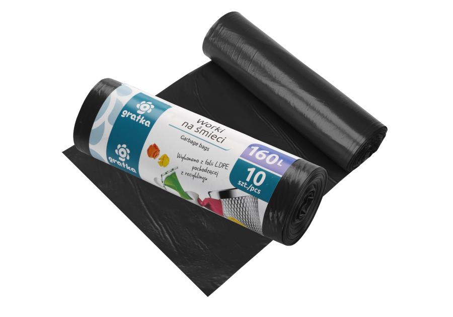 Zdjęcie: Worki na śmieci Gratka 160 L LDPE, 10 sztuk 10709 RAVI