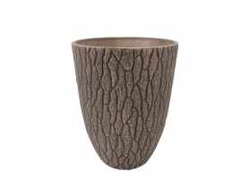 Donica z kompozytu 29x29x36 cm duża taupe TIN TOURS