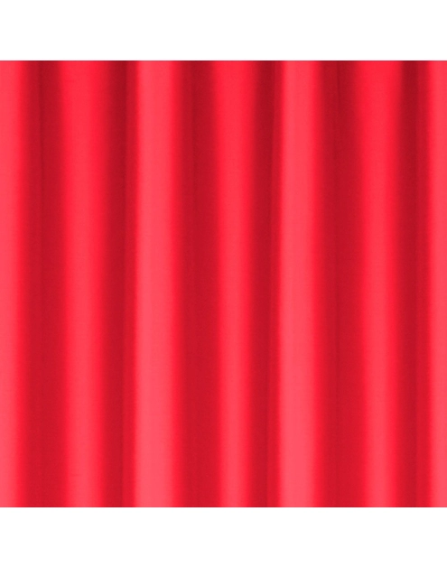 Zdjęcie: Zasłona Gabi 140x250 cm czerwona na przelotkach EUROFIRANY