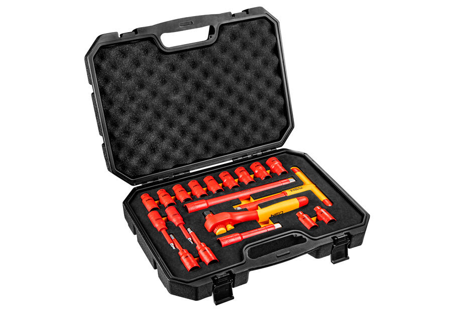 Zdjęcie: Klucze nasadowe 1000V, 19 sztuk NEO