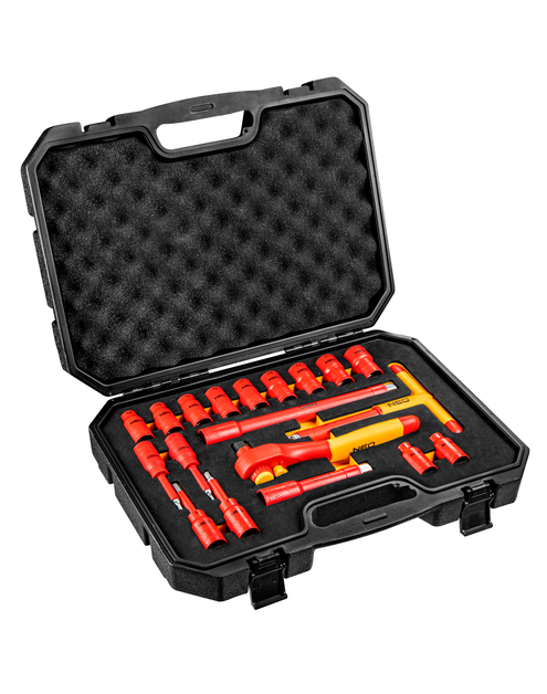 Zdjęcie: Klucze nasadowe 1000V, 19 sztuk NEO